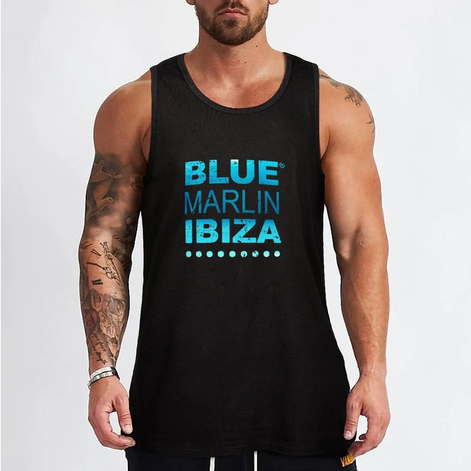 Blue Marlin Ibiza - Sea color design Tank Top Solid Basic Tank Top Comfort Breathable Sleeveless
