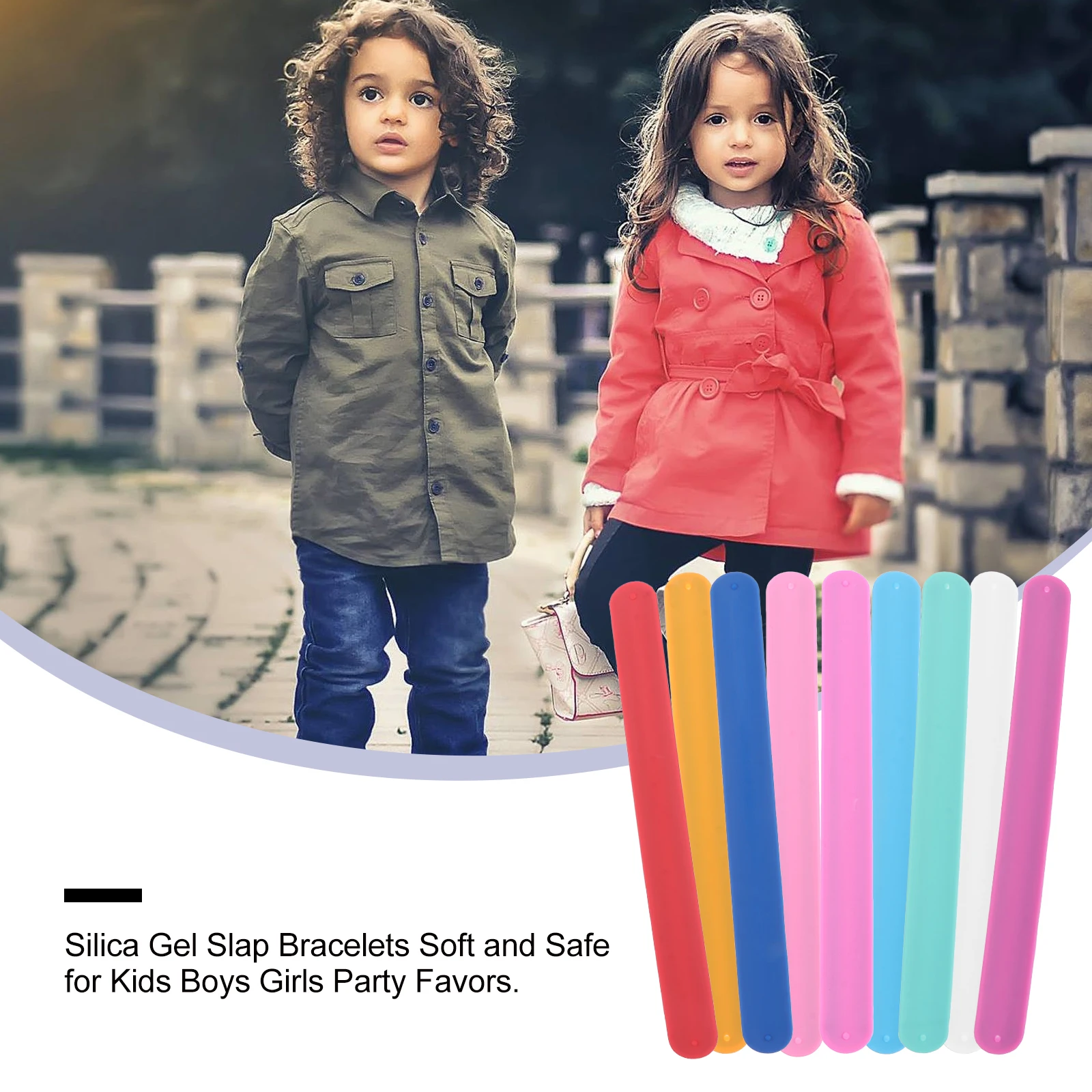 

18 Pcs Toys for Slap Circle Bracelet Kids Party Favors Sports Silica Gel Bracelets