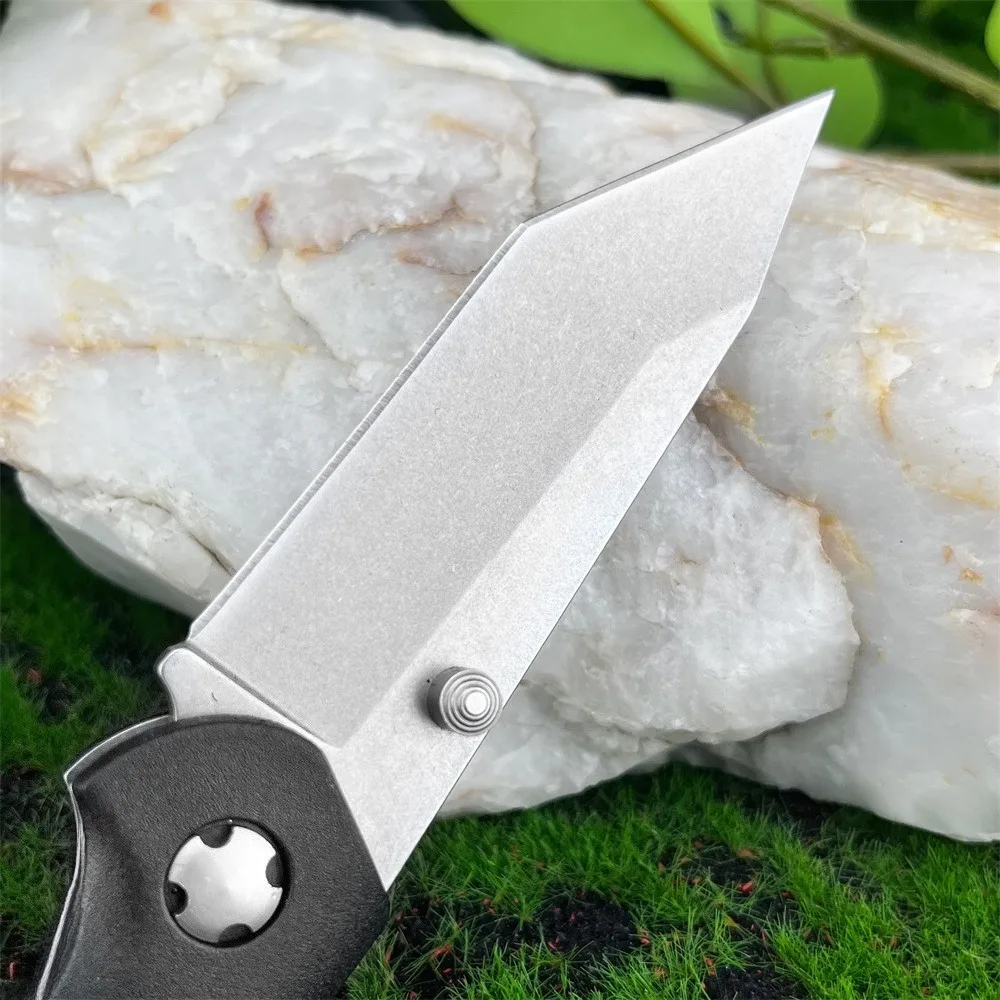 دائم KB 7506 EDC سكين للفرد 440C شفرة مع مقبض ألياف النايلون التخييم في الهواء الطلق التكتيكية الصيد السفر التنزه أداة المساعدة