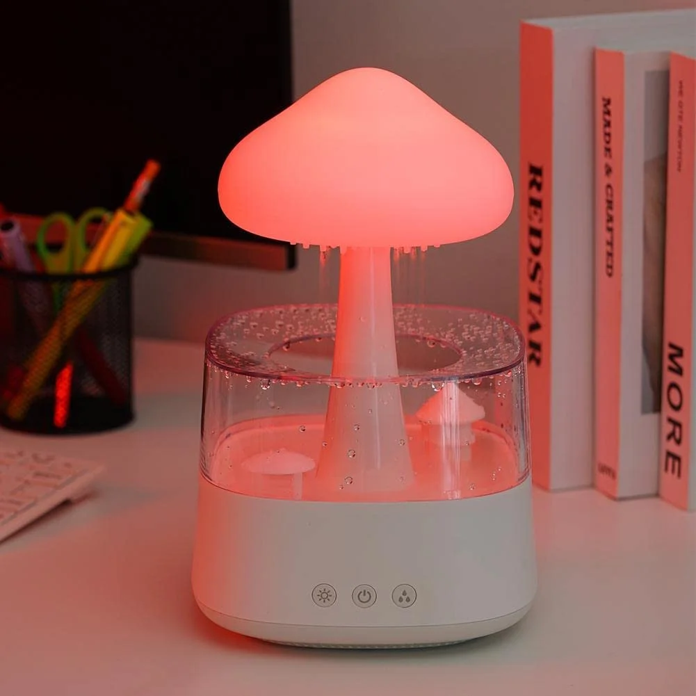 Electric Colorful Aromatherapy Essential Oil Diffuser Air Purifier Smart Ultrasonic Rain Cloud Humidifier 7 Household Hotel