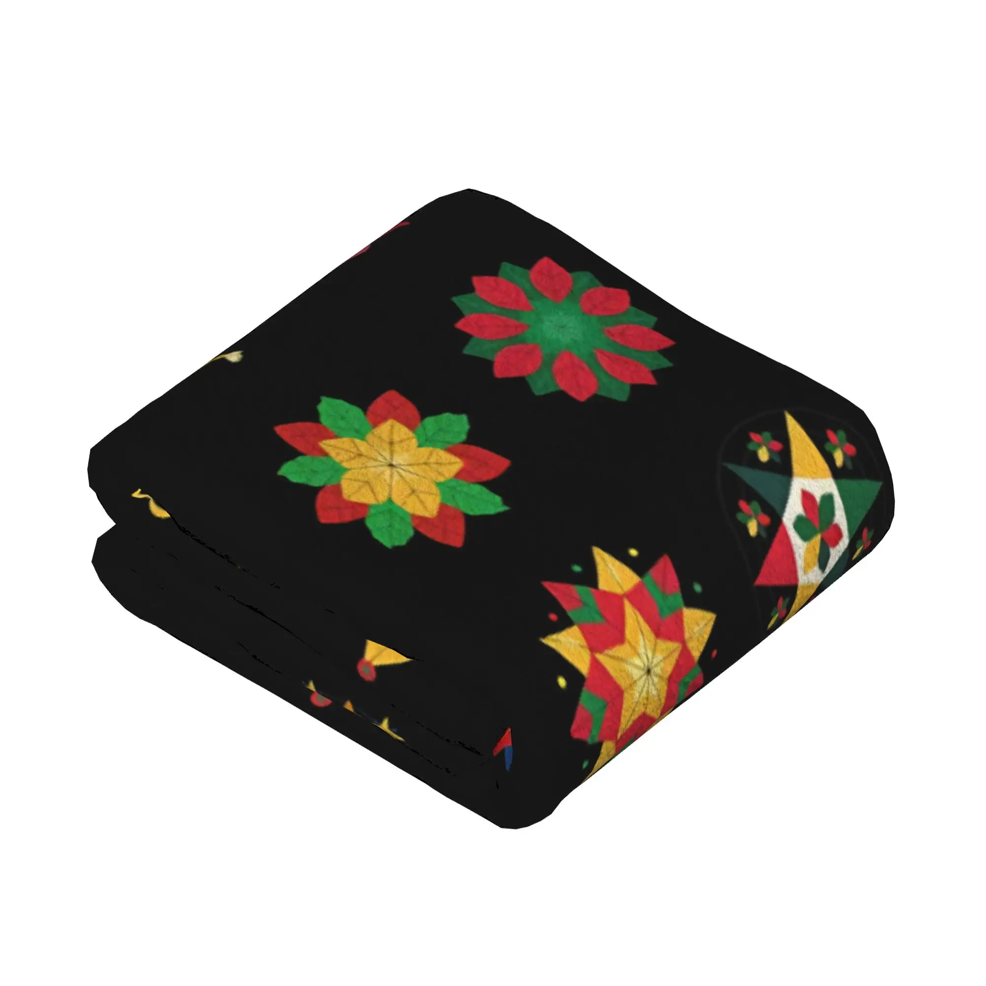 Philippine Christmas Parol Knitted Blankets Flannel  Lightweight Throw Blanket for Bed Bedroom Quilt