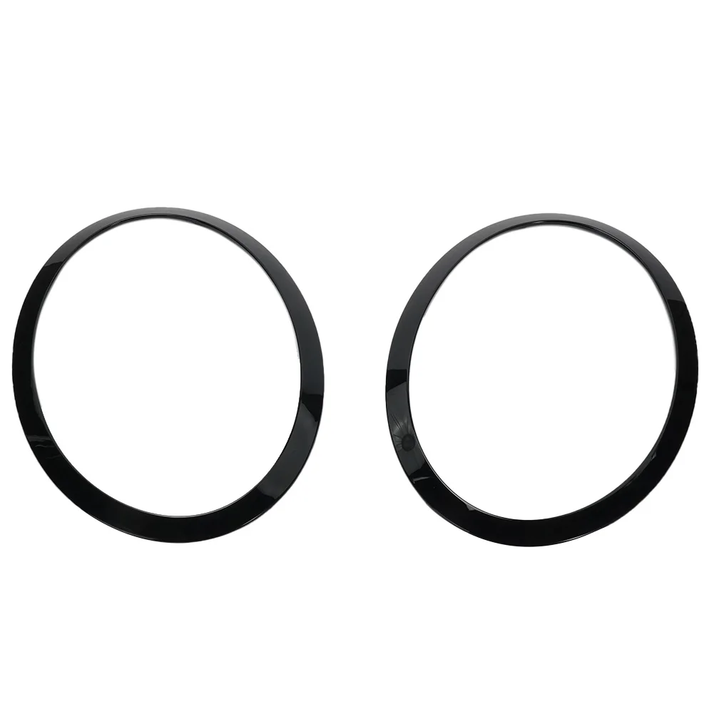 

For MINI COOPER F55 F56 F57 Black Headlight Trim Ring Left+right Headlight Frame Cover Exterior Decoration Car Accessories