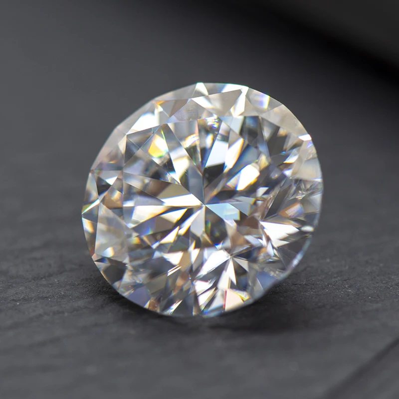 Moissanite 스톤 라운드 컷 D 컬러 VVS1 0.1ct-12ct DIY 목걸이 귀걸이 주요 재료 GRA 인증서가있는 다이아몬드 테스터 통과