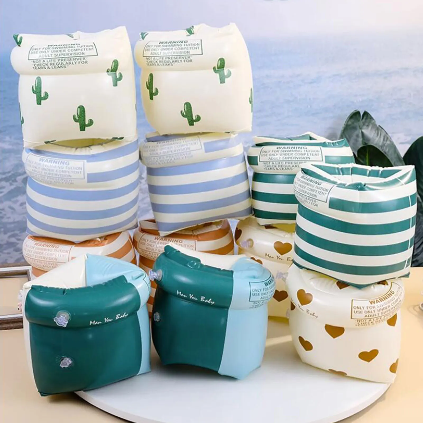 بولي كلوريد الفينيل الكبار الطفل نفخ حمام سباحة حلقات الذراع دائرة تعويم المياه الأكمام حلقات السباحة أنبوب الذراع العصابات البلاستيكية الذراع السباحة الأطفال #6