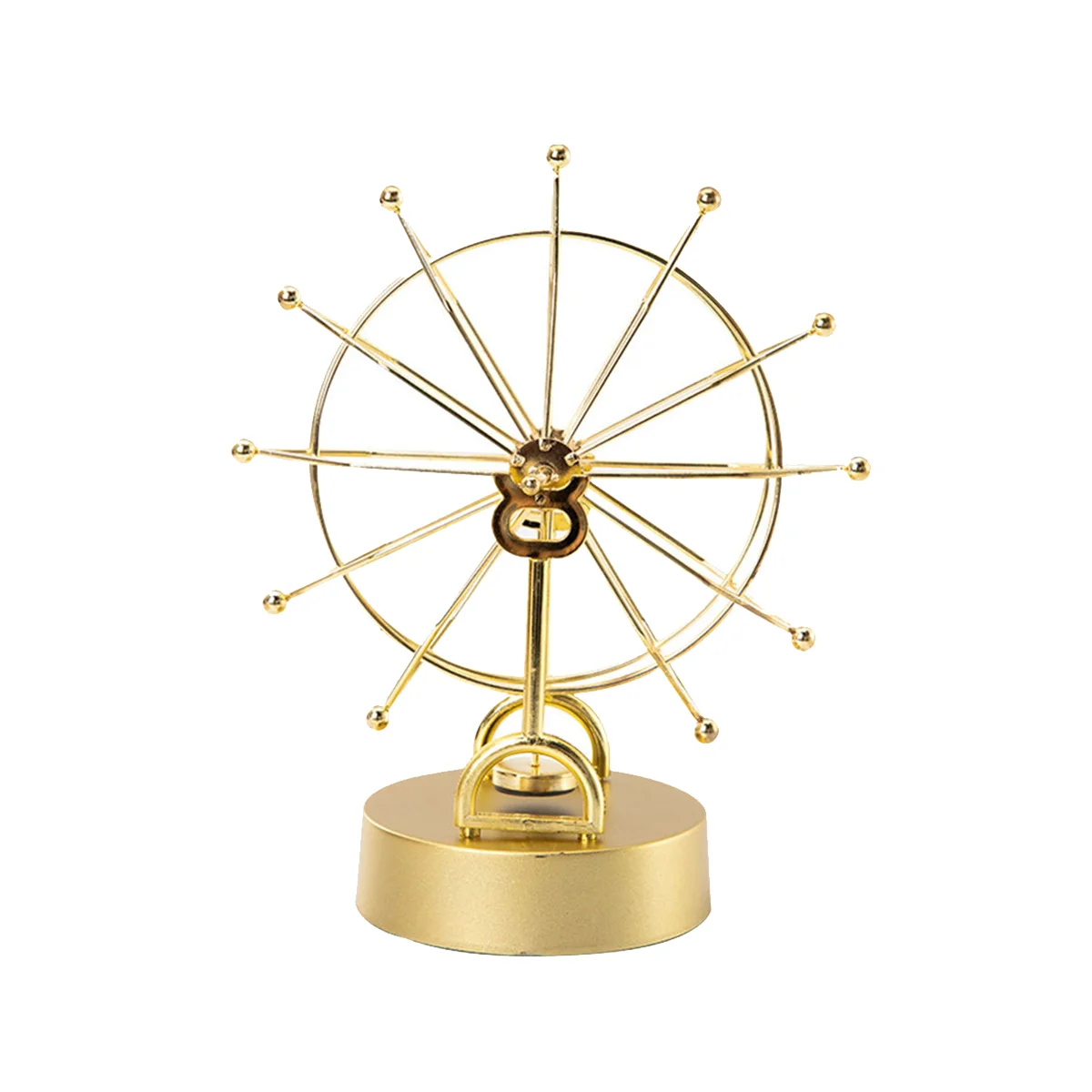 Creative Metal Ferris Wheel Yongdong Instrument Pendulum Miniatures Newton Rotating Color Track Wobbler Room Ornament