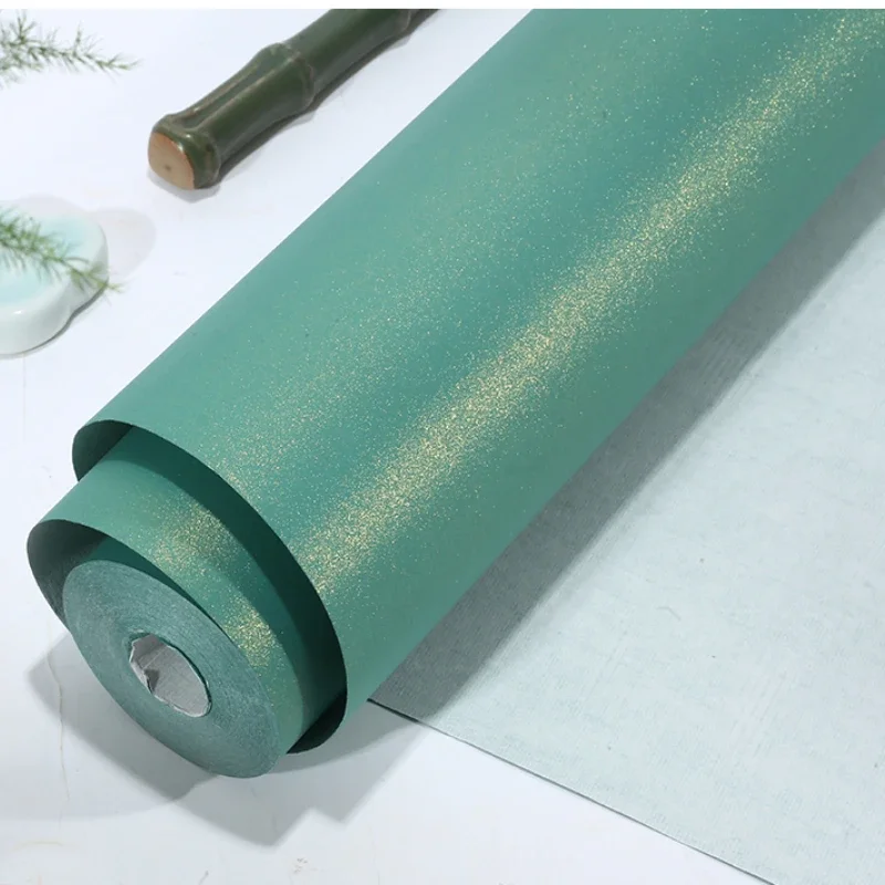 20m Long Scroll Batik Gilt Thicken Xuan Paper Gold Spotted Half-Ripe Rice Paper Chinese Calligraphy Painting Brush Works Papier - Image 5