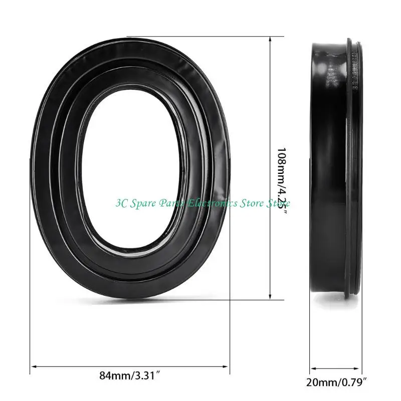 12pc Silicone Gel Ear Pads For3M Tactical100 Earphone Soft Cushion Buckle Earpads