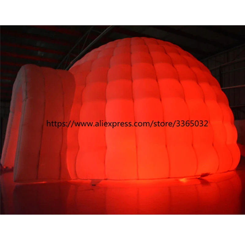 LED Lighted Inflatable Igloo Outdoor Kids Inflatable Igloo Playhouse Led Inflatable Igloo Tent For Rental