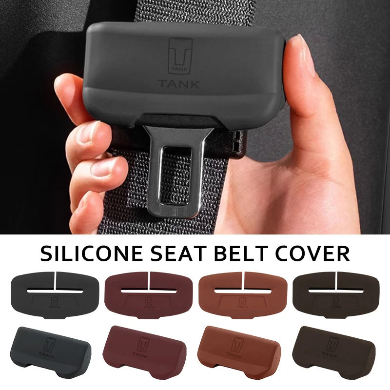 For TANK Car Seat Belt Buckle Plug Silicone Protective Cover Great Wall GWM 500 300 2022 2023