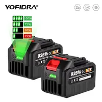 Yofidra 18V-21V 15000mAh Rechargeable Lithium Battery EU Plug for Brushless Chainsaw Electric Drill Electric Wrench Blower Tool