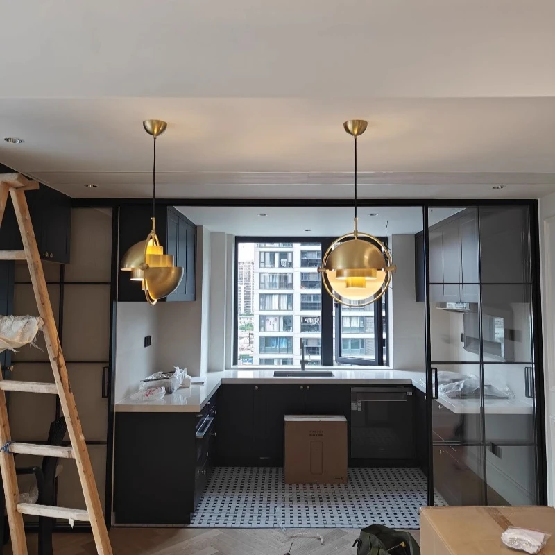 Danish Rotating Gubi Metal Helmet Pendant Bar Restaurant Modern Designer Bedroom Bedhead Iron Decorative Light