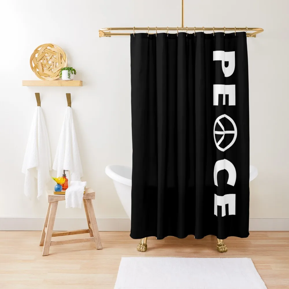 

Peace Sign Shower Curtain Bathroom Box Bathroom Decor Bathtub Curtain