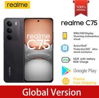 Global Version realme C75 6.72'' 90Hz FHD Display 50MP AI Camera 5828mAh Battery 45W Charge IP69 100% Original Cell Phone NFC