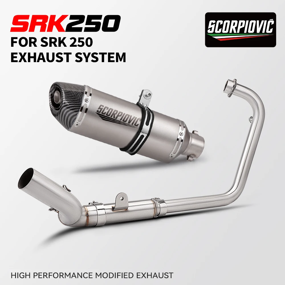 for-qjmotor-srk-250-rr-stainless-steel-motorcycle-exhaust-full-system-front-mid-tail-pipe-aftermarket-modification-accessories
