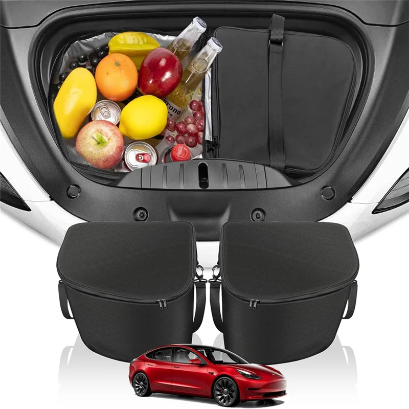 

Изолированная сумка-холодильник для Tesla Model 3 2017-2025, сумка-органайзер для хранения переднего багажника