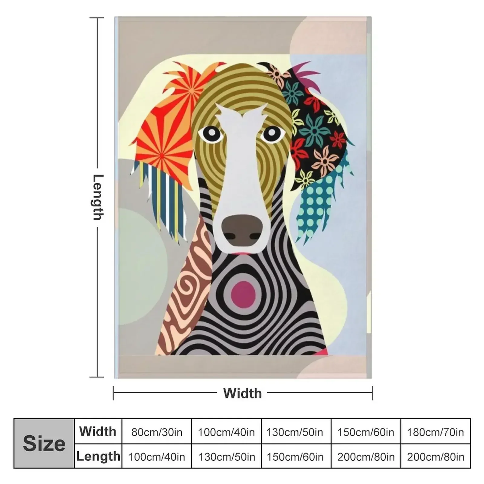 Saluki Throw Blanket couch cozy soft plush fuzzy picnic outdoor blanket