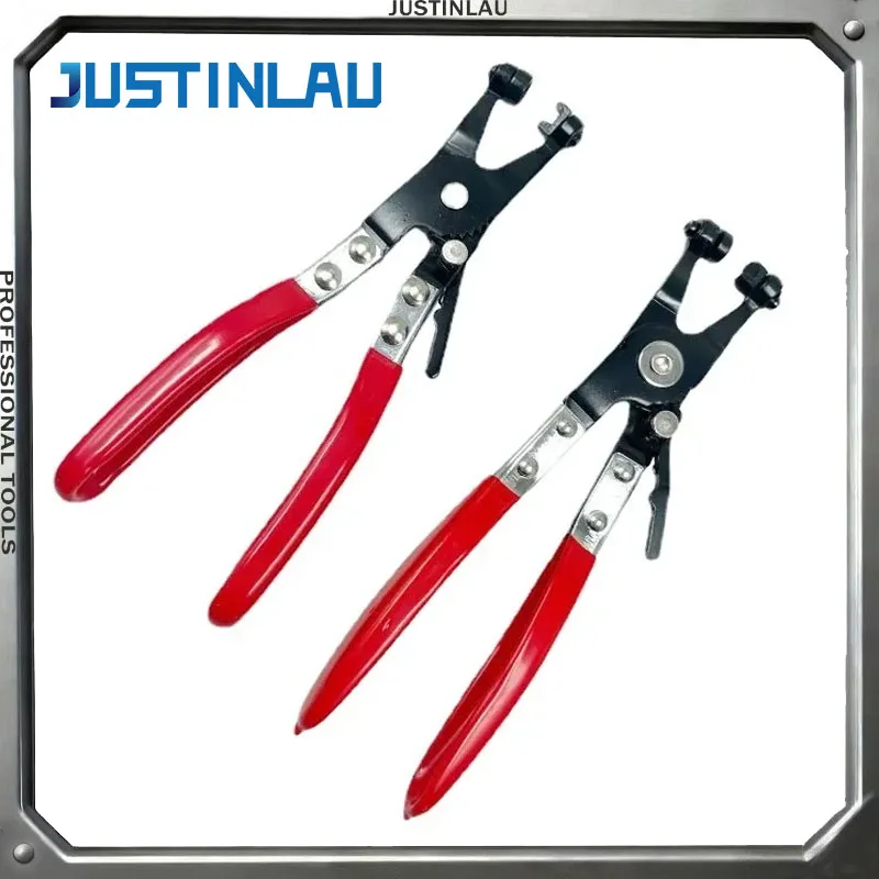 JUSTINLAU 1 Stk. Schlauchklemmzange für Flachbandring-Schlauchklemmen, Auto-Demontagewerkzeug für Garten, Auto, LKW, Handwerkzeug