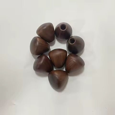 Walnut Wood Coffee Grinder Handle Head Upgrade Your Grinder with This Replacement Part Polished for Comfortable Use