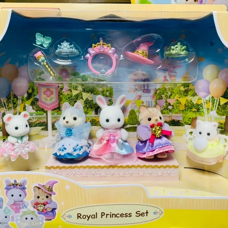 

Hot Sylvanian Families Anime Character Dream Kawaii Princess Five Doll Set Box Forest Family Girl Toy House Toy Birthday Gifts