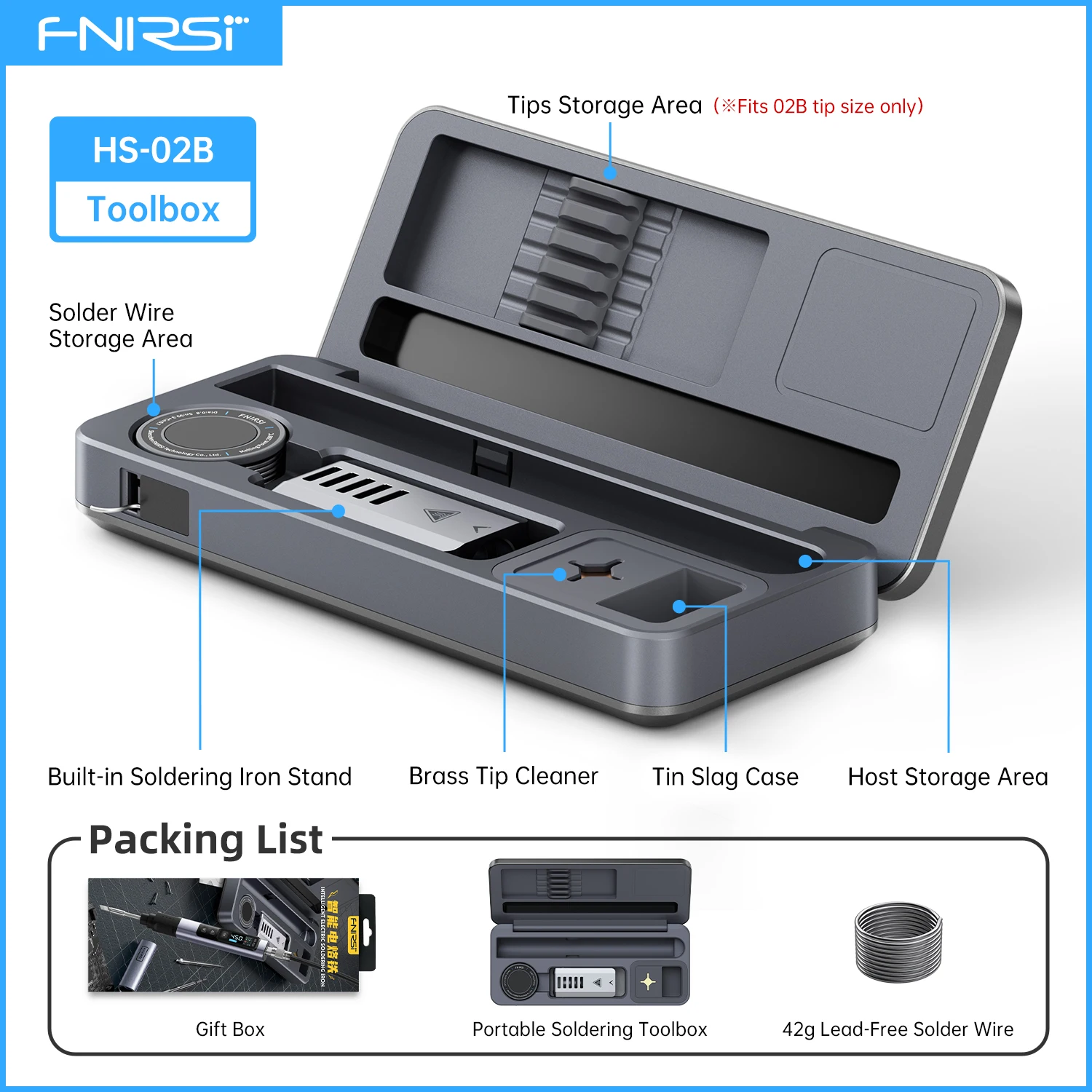 FNIRSI HS-02 مجموعة أدوات الحرارة المحمولة 100 واط قوة قابل للتعديل درجة الحرارة معدات إصلاح التدفئة السريعة 100-450 ℃   لإصلاح DIY