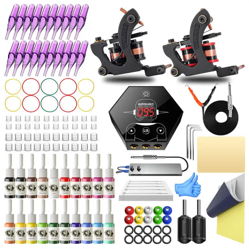 

Coil machine professional tattoo machine wormhole tattoo set cutting line fogging beginner set tool