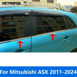 For Mitsubishi ASX/RVR 2011-2023 2024 Lower Door Window Frame Sill Strip Molding Trim Sticker Exterior Accessories Car Styling