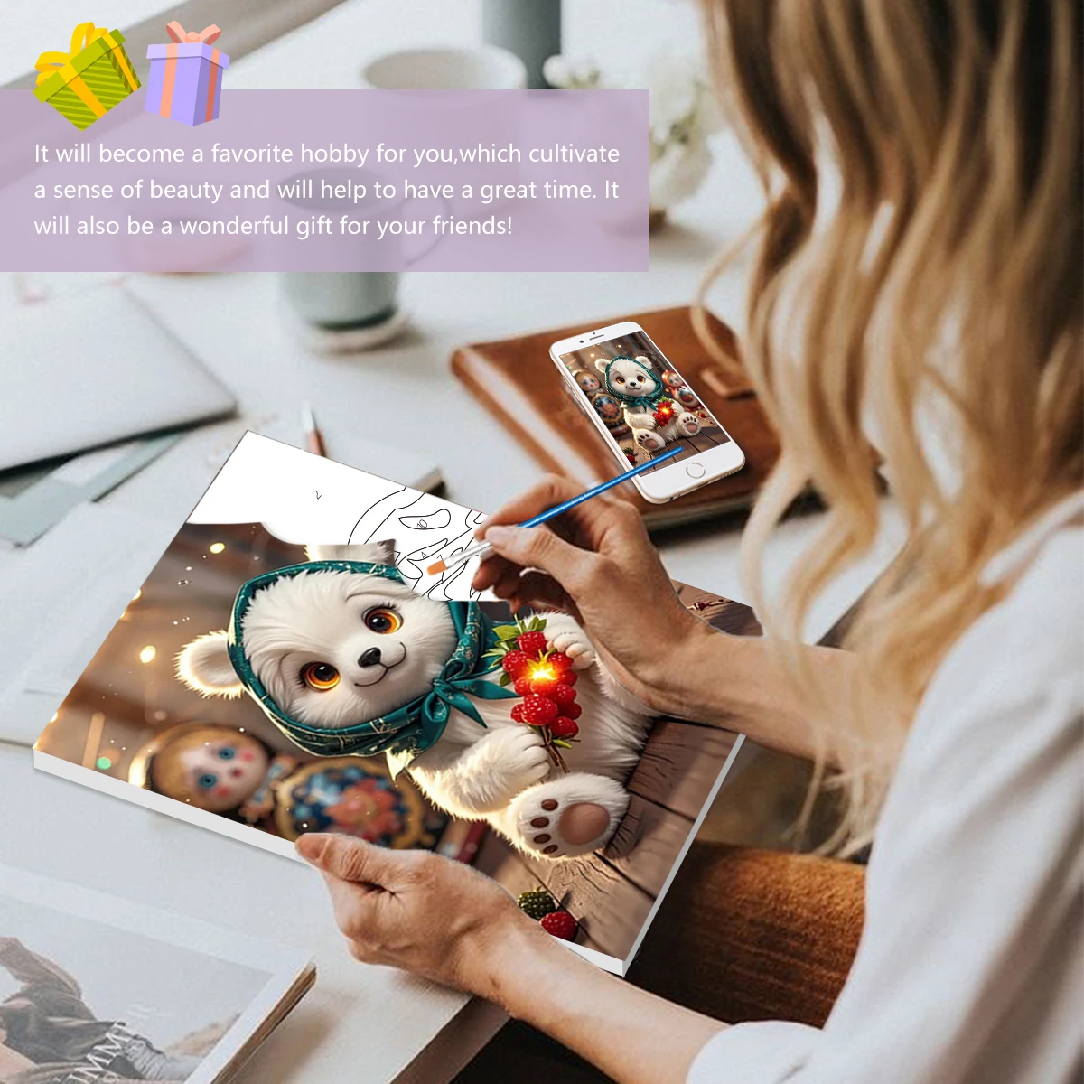 

SDOYUNO Painting Paints By Numbers Easy Draw For Beginner Animals 20x30cm Framed Wall Art Modern Drawing Acrylic Paints Handmade