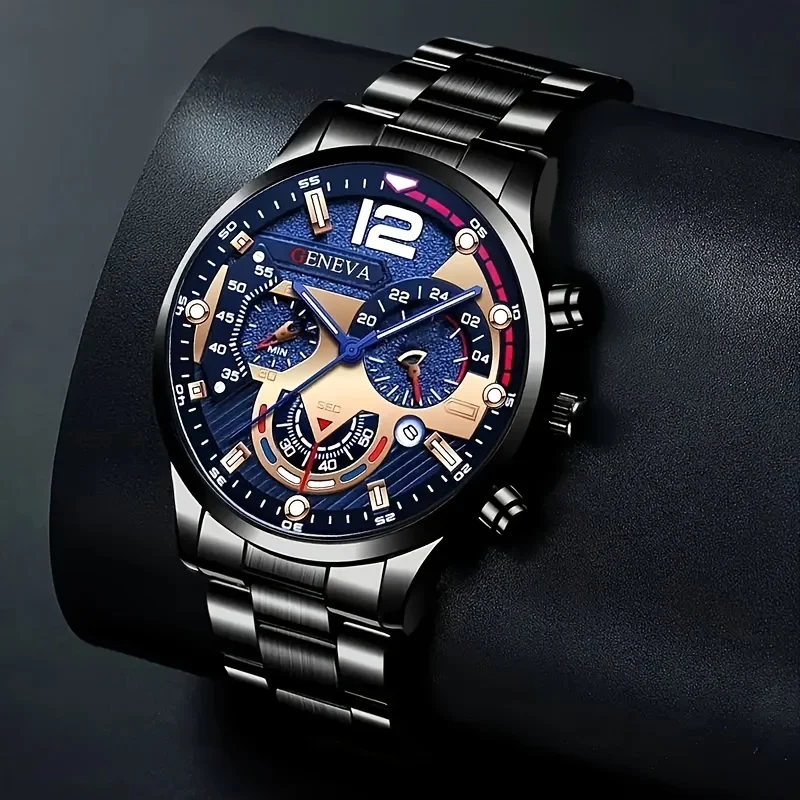 Luxury Men's Business Watch Calendar Quartz Watch, Suitable For Various Occasions Men's Watch (no box)