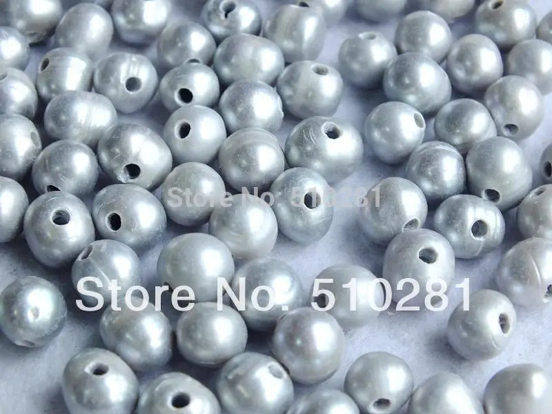 Perles d'eau douce pour bijoux en cuir, grand trou, 100 pièces, 2mm, 9-10mm