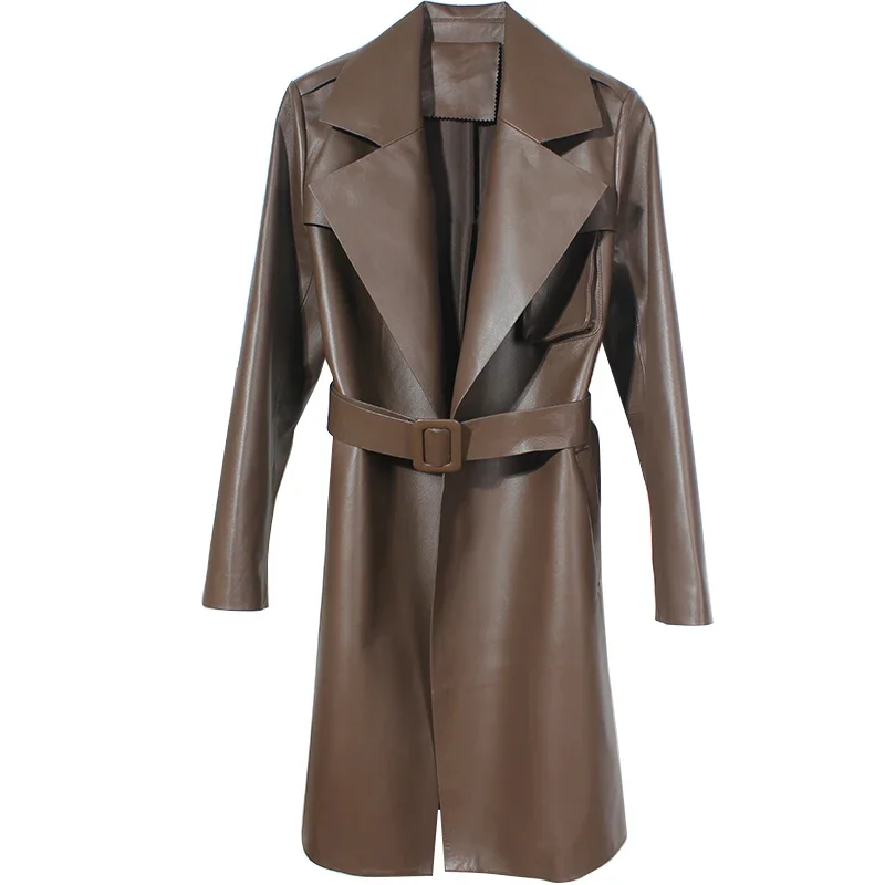 Veste courte en cuir de mouton pour femme, manteau élégant, coupe-vent, 100% cuir véritable, printemps, automne, nouveau, 2022