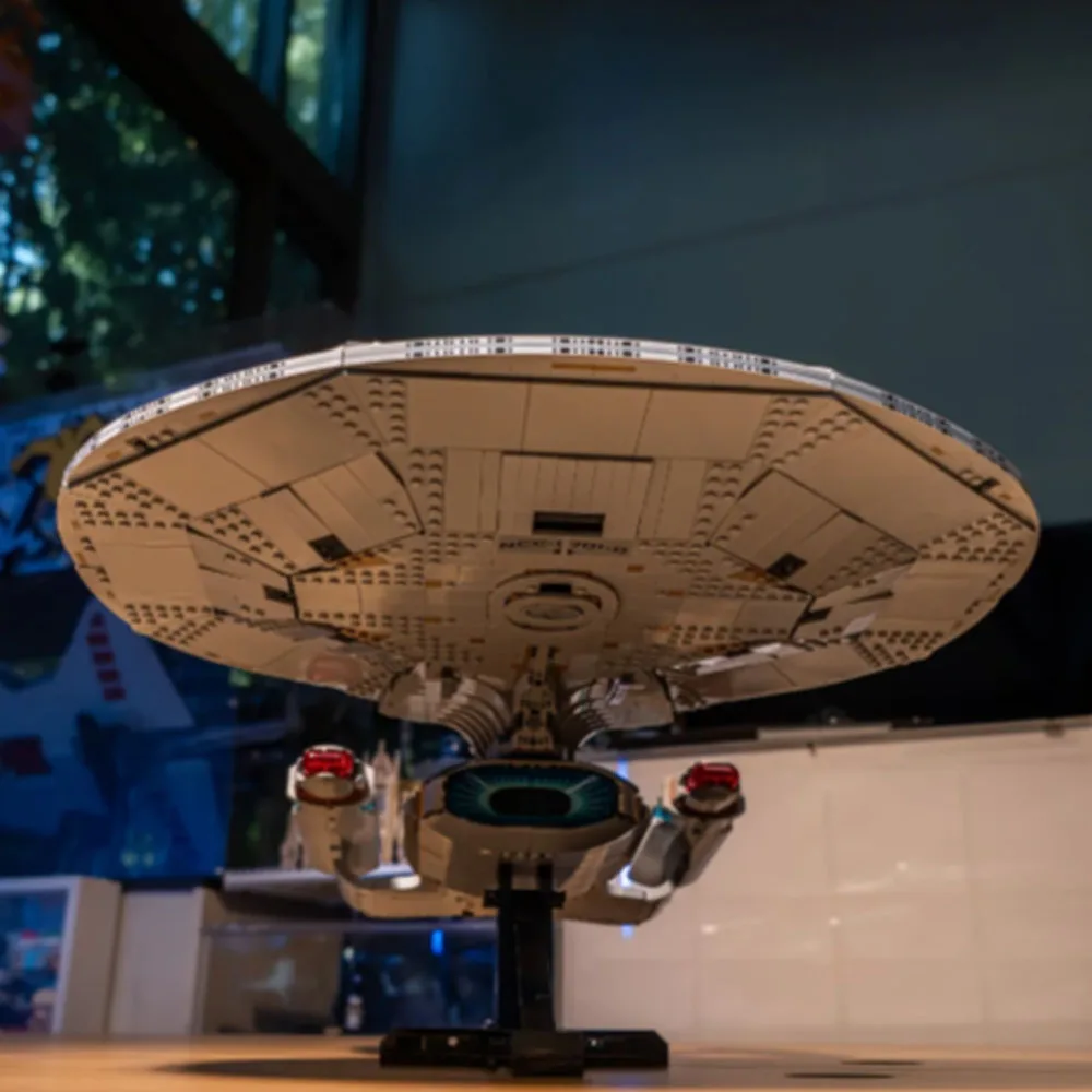 2026 MOC Star Trek Enterprise NCC-1701-D Spacecraft Construction Module Creative Brick Model Adult Birthday Toy Gift