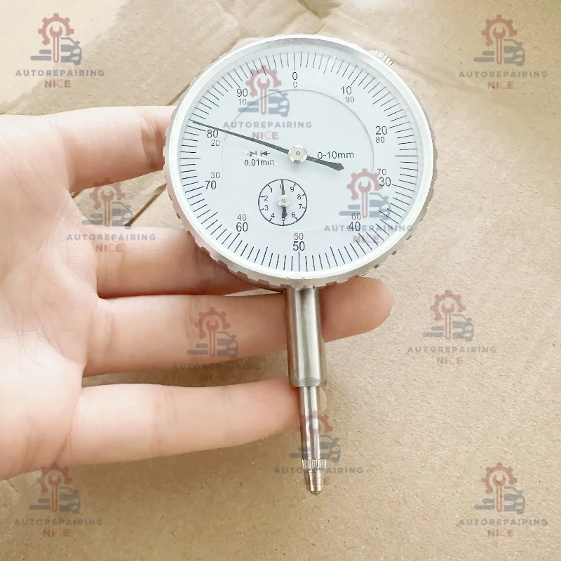 

Precision Tool 0.01mm Accuracy Measurement Instrument Round 0-10mm Dial Indicator Gauge Vertical Contact Measuring Tool