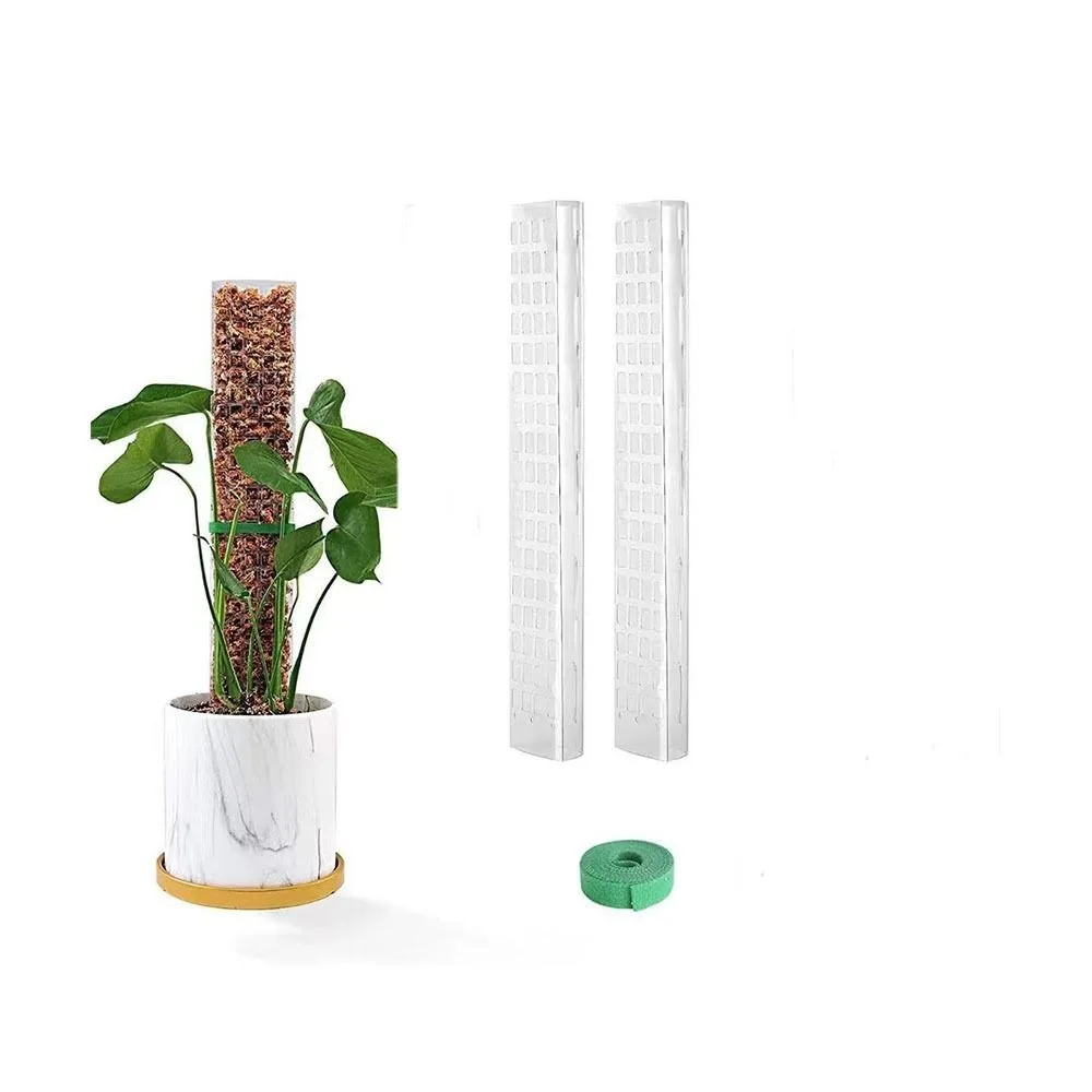 

Creative Height Adjustable Moss Pole Transparent Weather Resistant Water Moss Column 24 Inch Plastic Plant Support Garden