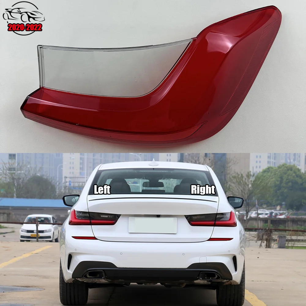 

For BMW 3 Series G20 G28 2020-2022 Car Rear Taillight Shell Brake Lights Shell Replace Auto Rear Shell Cover Mask Lampshade