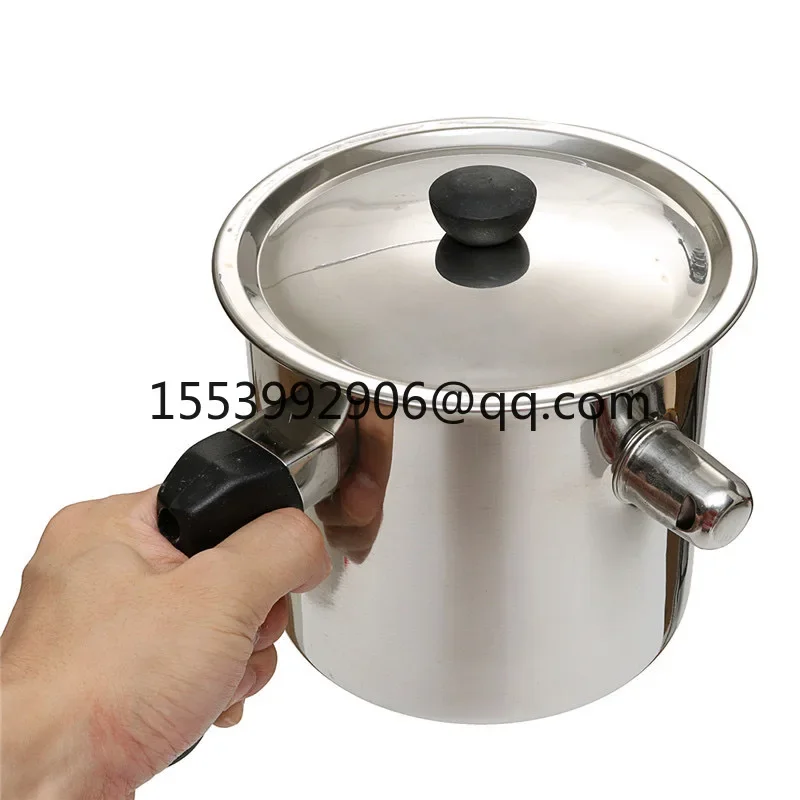 

Bee Wax Melting Pot Stainless Steel Heatproof Durable Beekeeping Wax Melting Pot with Lid for Melting Bee Wax