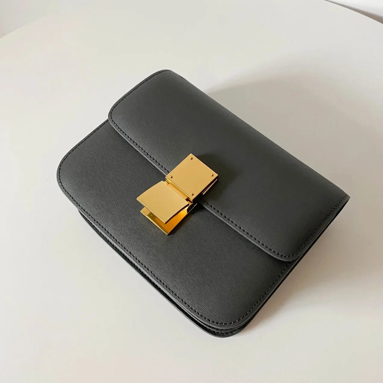 FANAN New Women Cowhide Tofu Bag Luxury Design One-Shoulder Bag Small Square Bag Box Flap Underarm Crossbody Bags