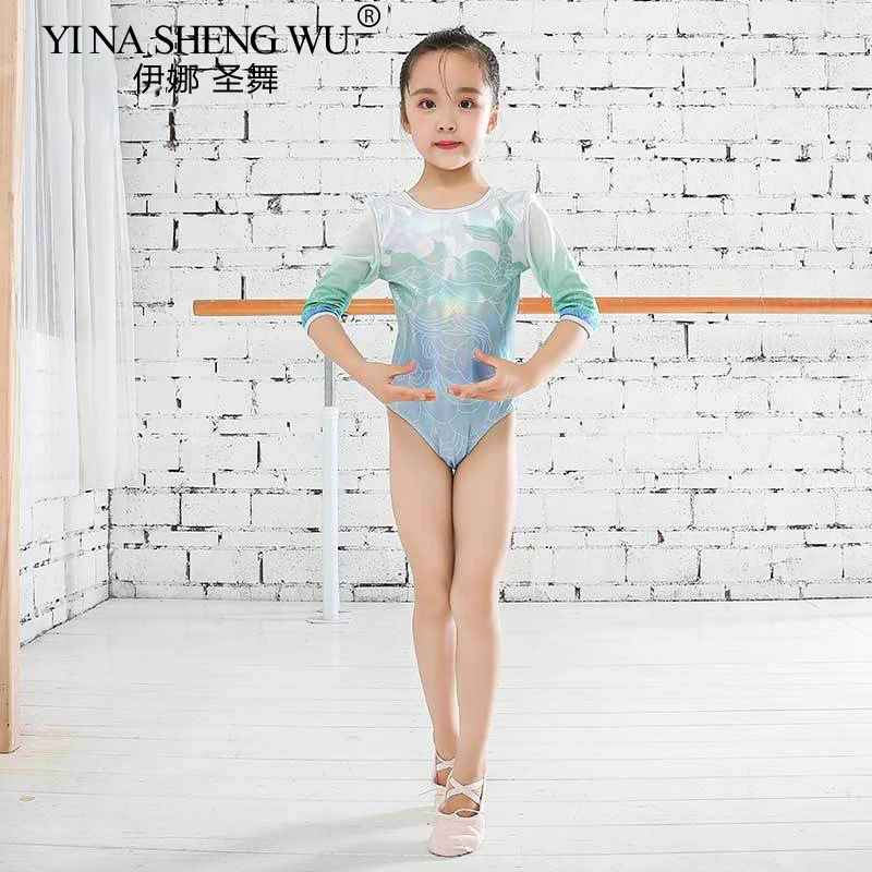Mode Neue Stil Kind Ballett Bronzing Trikots Ballett Latin Dance Praxis Kleidung Kind Ballett Professionelle Wettbewerb Anzug