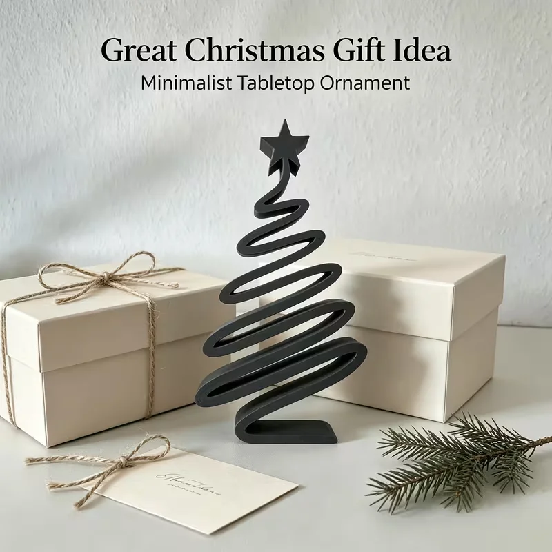 1/4 Pcs Minimalist Christmas Tree Ornaments  Decorated on the Living Room Desktop, It Can Be Used as Christmas Decoration