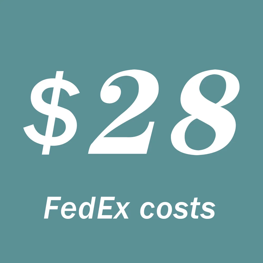 FedEx costs $28