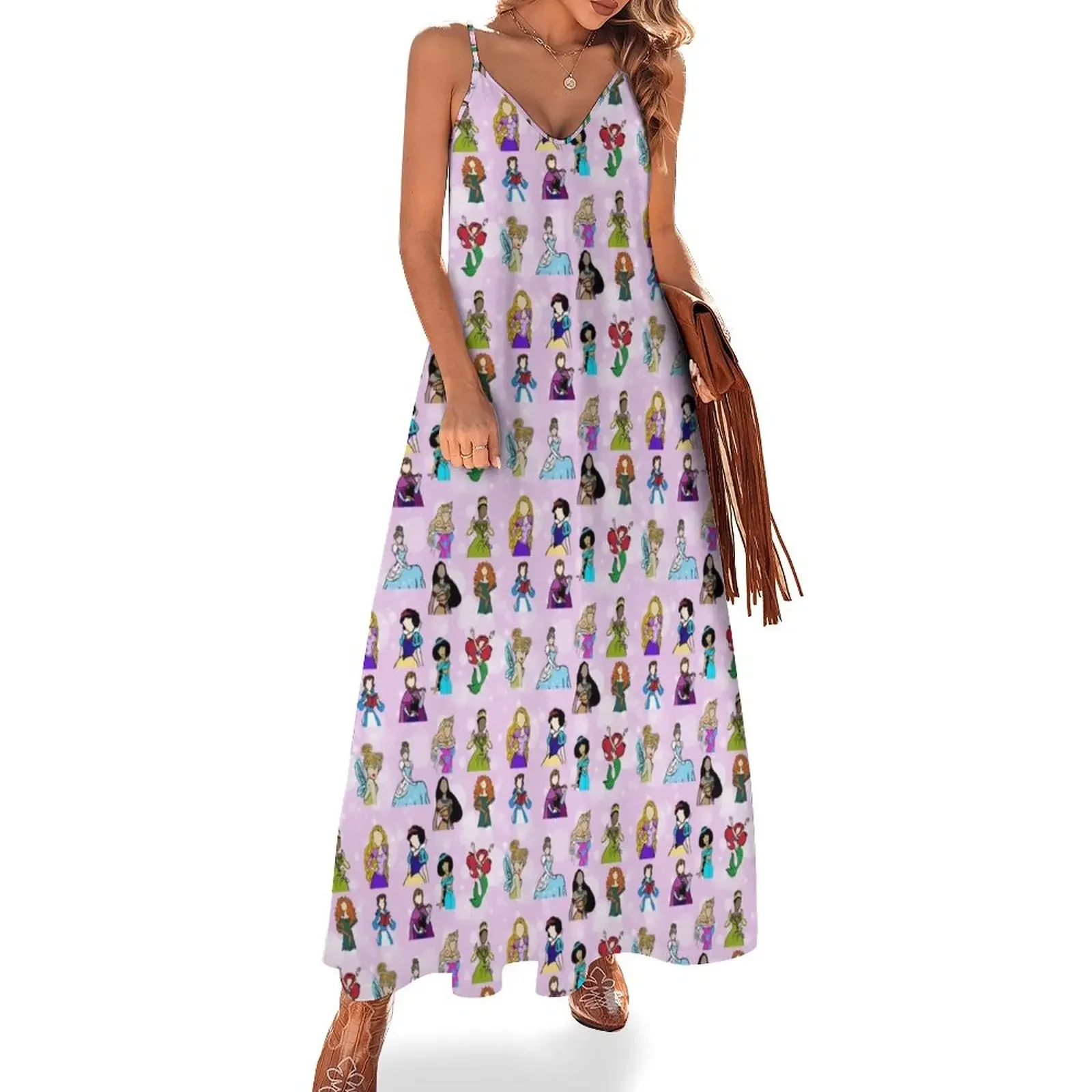 

Fairytale friends Doodle collection Sleeveless Dress dresses for woman 2025 dresses for women