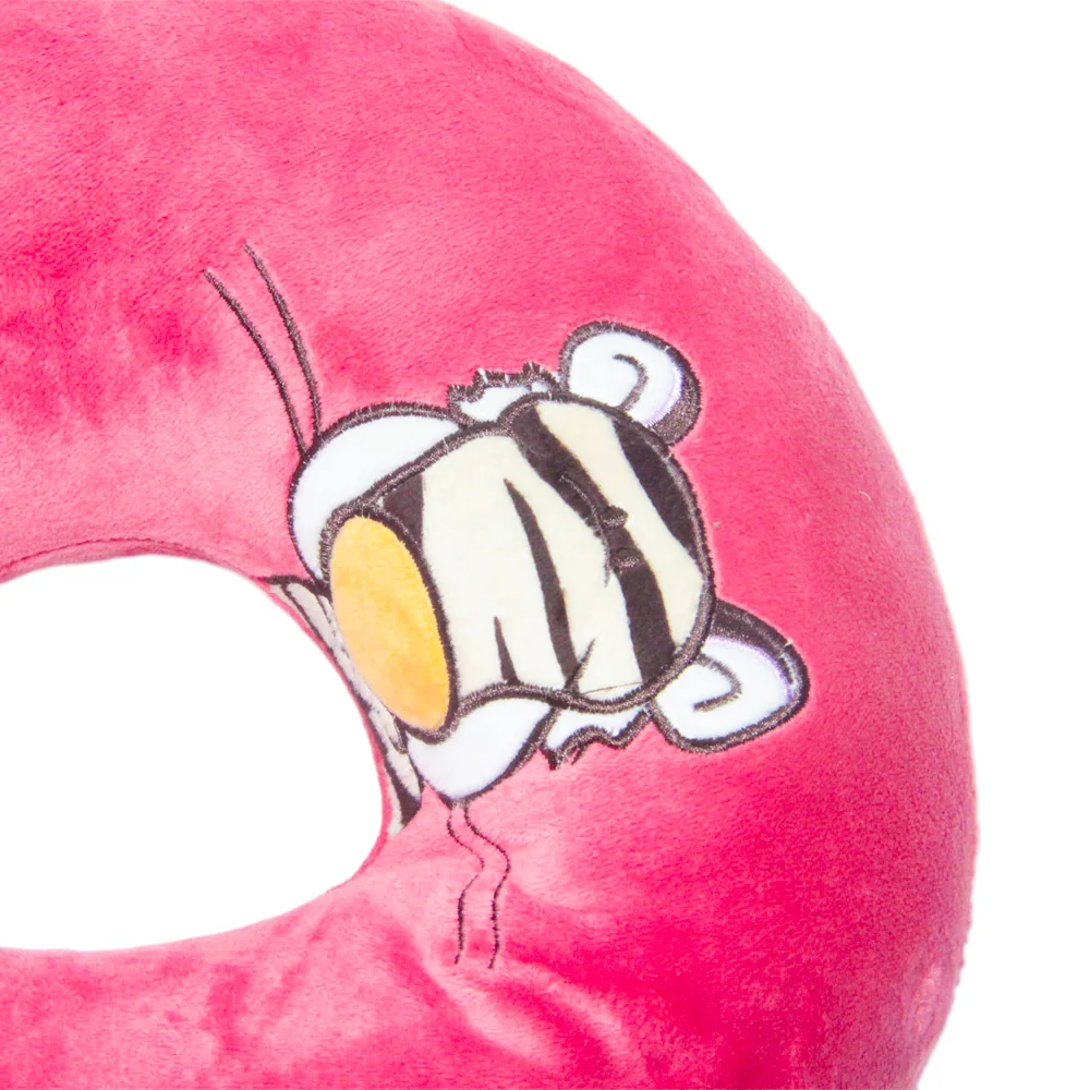 Presente dos desenhos animados para a mulher te amo bonito u pescoço travesseiro recheado amor você coração bordado brinquedos colar macio boneca produto para mulher