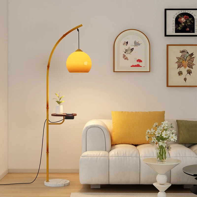 OUFULA Nordic Floor Lamp Modern Family Iiving Room Bedroom Homestay Creativity  LED  Decorative Standing Light