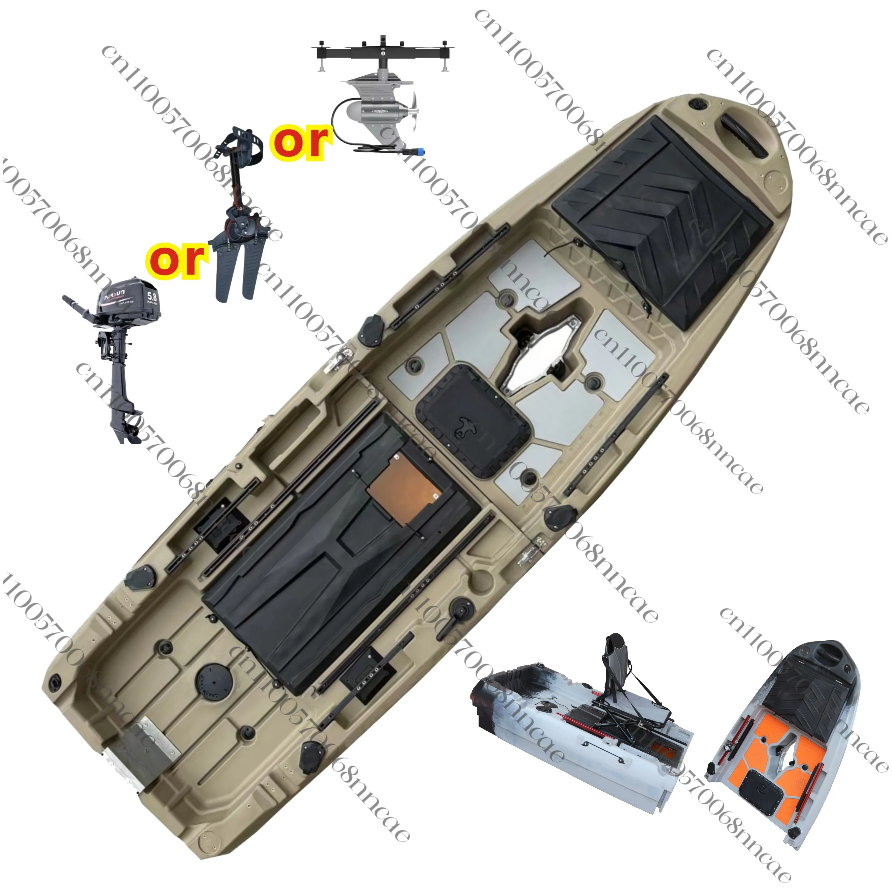 

Hot Sale 1-Person Modular Kayak 2-Piece Pedal Drive Kayak Motor LLDPE Hull Material for Fishing 1-Year Warranty
