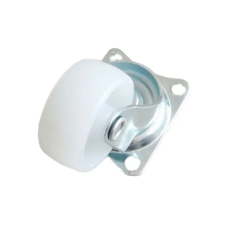 1.25 Inch Universal Wheel White PP Nylon Plastic Cold Fan Pulley Diameter 3 CM Mobile Air Conditioning