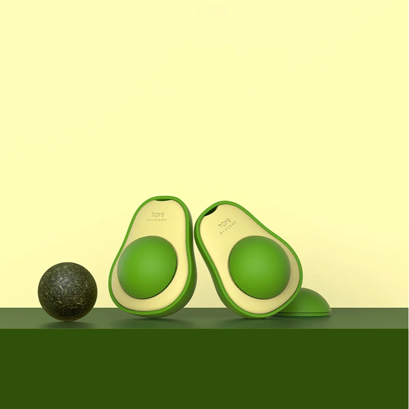 Licking Toys Natural Nip Wall Stickers Avocado Style Galls Fruit Cat Treats Clean Intestinal Cleansing Tune Cat Grass