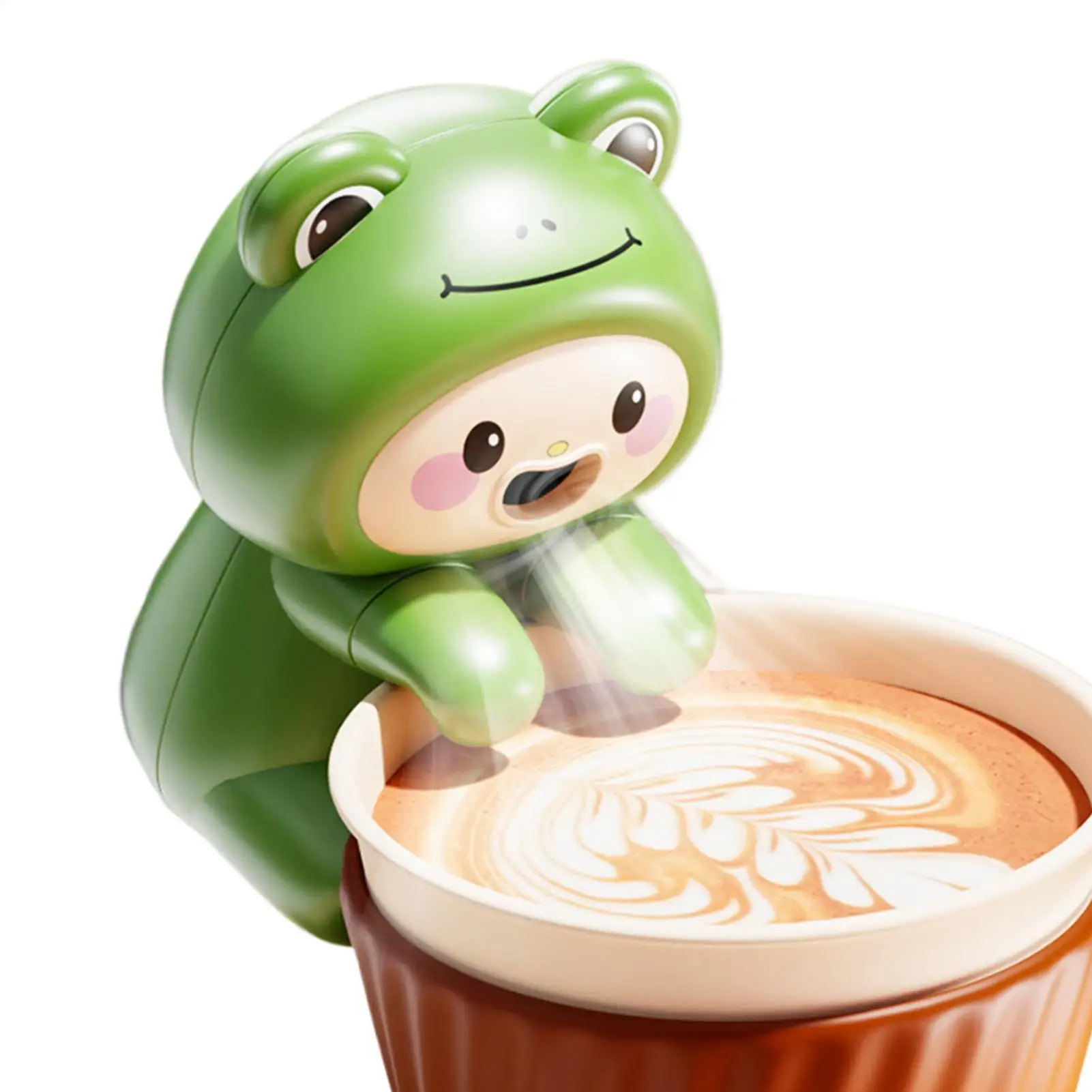 Food Fans Clip Type Small Blow-Up Device Animal Design USB Charging Portable Fans That Blow Cold Air for Noodle Coffee Tea Hot - view 3