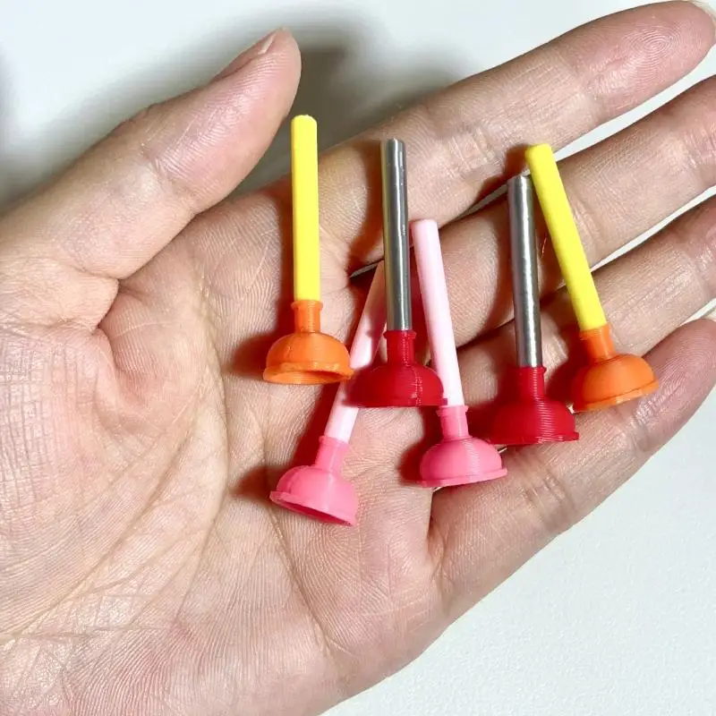 5 STKS Poppenhuis Badkameraccessoires; Miniatuur toiletplunjers, doe-het-zelf fantasiespeelgoedmodel