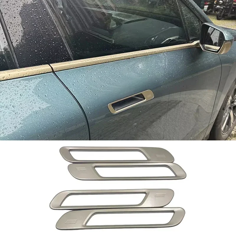 Car Customization Glossy Black Car Door Handle Cover Car Aesthetics Easy Setup Long-lasting Performance For BMW IX