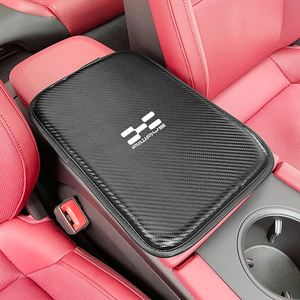 For Aiways U5 PRO SE Bj U6 U7 Ion RG Nathalie 2020 2021 2022 Car Leather Armrest Mat Cover Protector Pad Cushion Car Accessories