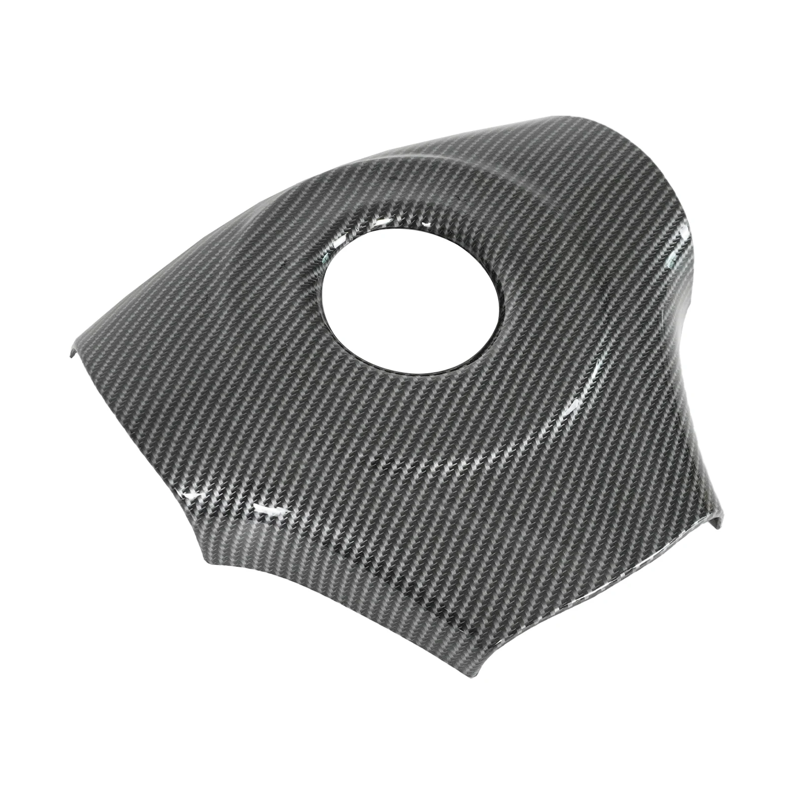 For Chevrolet Corvette C6 2005-2013 Interior Steering Wheel Cover Trim Glossy Black Carbon Fiber Painted Car Accessories view 6